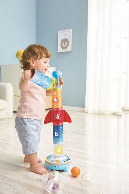 Zestaw zabawek Hape Rocket Ball Air Stacker (6943478032729) - obraz 4