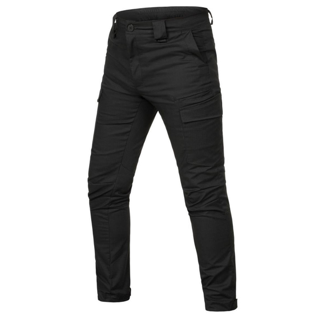 Чоловічі штани H3 ріп-стоп чорні розмір S - зображення 1