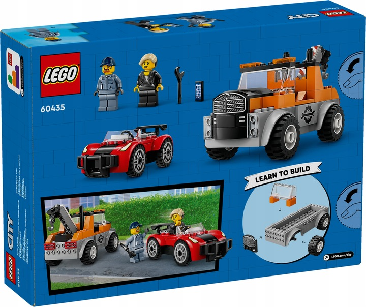 Zestaw klocków LEGO City Samochód pomocy drogowej i naprawa sportowego auta 101 elementy (60435) - obraz 2