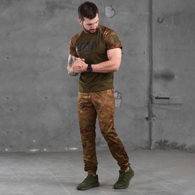 Летний мужской костюм Army Coolmax футболка + штаны мультикам размер 2XL - изображение 2