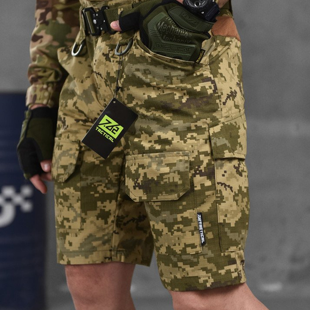 Мужские шорты Armor рип-стоп с полукольцами на поясе пиксель размер L - изображение 2