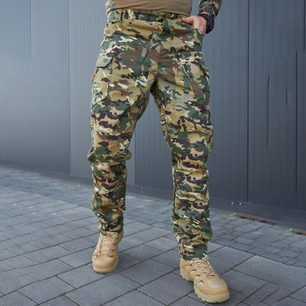 Мужские штаны рип-стоп с D-кольцами мультикам размер S - изображение 1