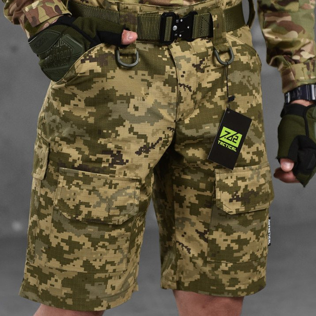 Мужские шорты Armor рип-стоп с полукольцами на поясе пиксель размер XL - изображение 1