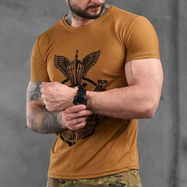 Чоловіча футболка з принтом ДШВ Coolmax койот розмір XL - зображення 2