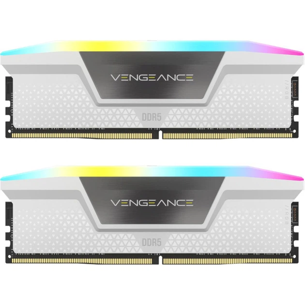 Оперативная память DDR5 32 Gb (6000 MHz) (Kit 16 Gb x 2) Corsair Vengeance RGB White (CMH32GX5M2E6000C36W) - Фото 2 Оперативная память DDR5 32 Gb (6000 MHz) (Kit 16 Gb x 2) Corsair Vengeance RGB White (CMH32GX5M2E6000C36W) - изображение 2