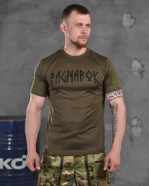 Тактична потоотводящая футболка oblivion tactical ragnarok олива M - зображення 1