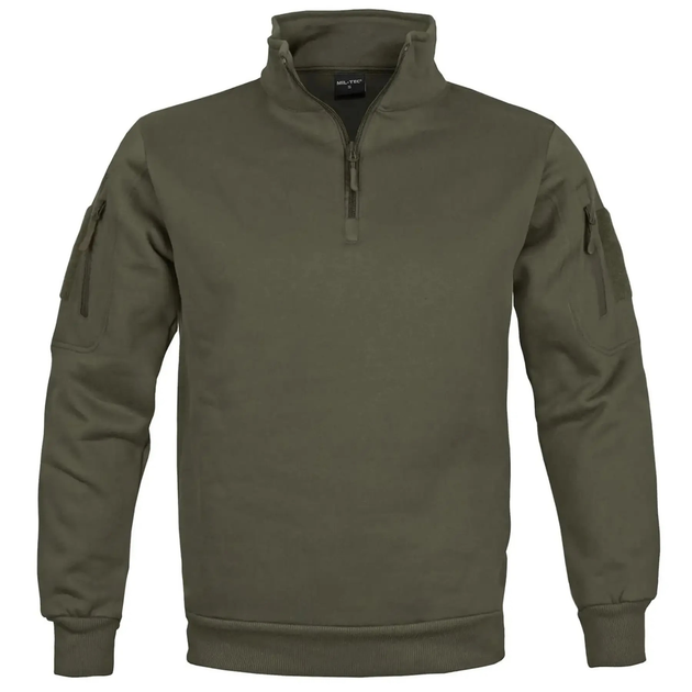 Реглан тактичний на блискавці TACTICAL SWEAT-SHIRT WITH ZIPPER XL RANGER GREEN - зображення 1