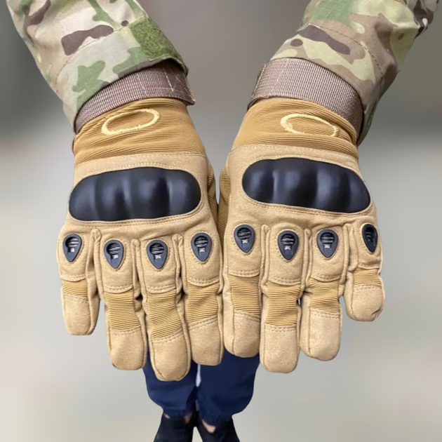 Перчатки тактические пальцевые, цвет Койот, размер L - изображение 1