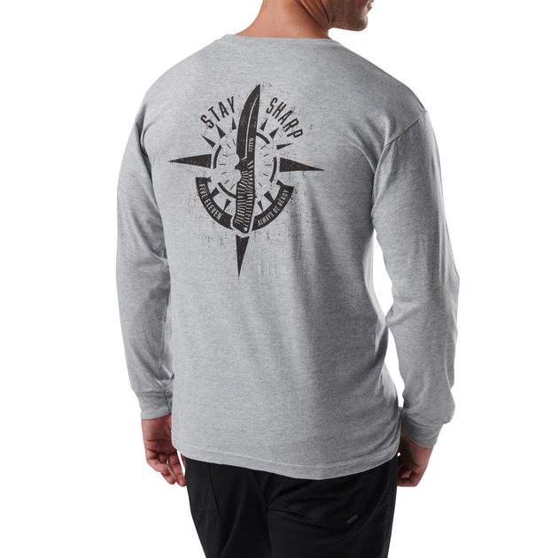 Реглан 5.11 Tactical® Stay Sharp Long Sleeve M Heather Grey - зображення 2