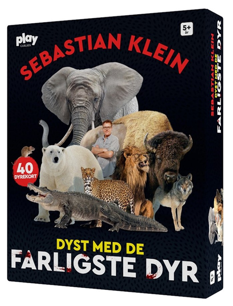 Gra planszowa Carlsen Sebastian Klein Karty zwierząt - pojedynek z najniebezpieczniejszymi zwierzętami (9788727025742) - obraz 1