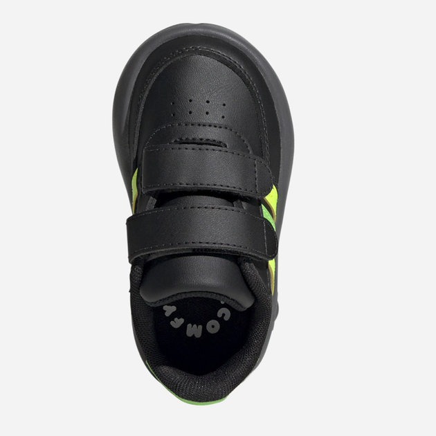 Дитячі кеди для хлопчика adidas Breaknet 2.0 CF I ID0744 23.5 Чорні з салатовим (4066765065193) - зображення 3