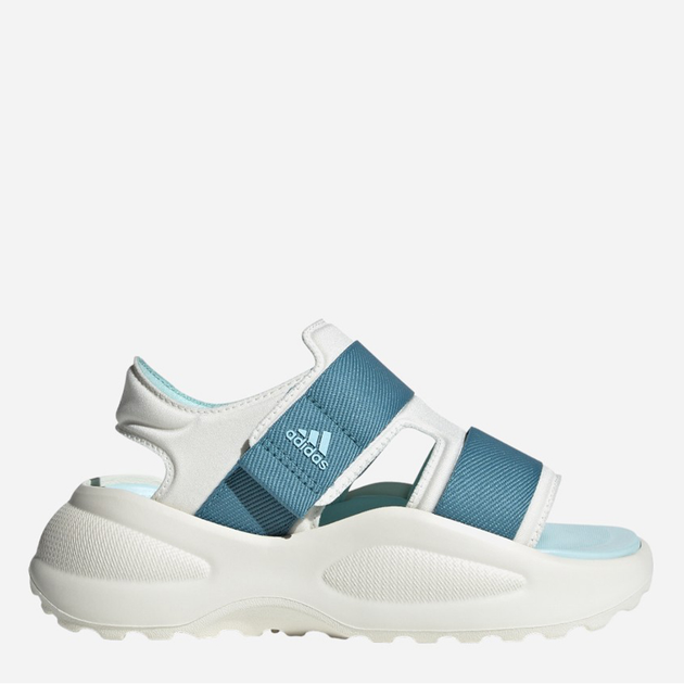 Sandały dziecięce dla dziewczynki sportowe Adidas Mehana Sandal Kids ID7912 31 Biały/Turkusowy (4066765029607) - obraz 1