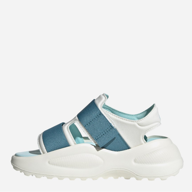 Sandały dziecięce dla dziewczynki sportowe Adidas Mehana Sandal Kids ID7912 32 Biały/Turkusowy (4066765029584) - obraz 2