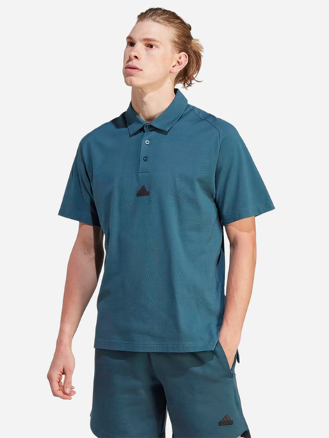 Чоловіче поло Adidas M Z.N.E.PR POLO IJ6134 M Бірюзове (4066763389833) - зображення 1