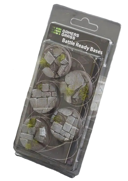 Gotowe podstawki do figurek Gamers Grass Bases Round Temple 40 mm 5 szt (0738956789181) - obraz 1