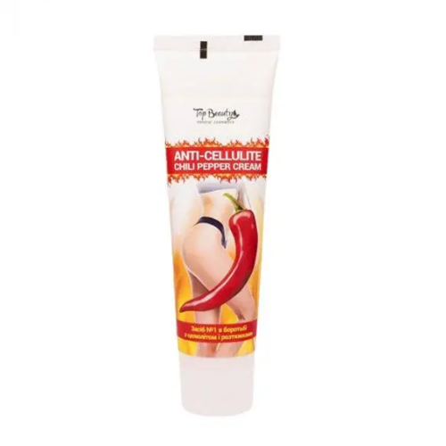 Крем для тіла Top Beauty Anti-Cellulite Chili Pepper Cream антицелюлітний з перцем, 100 мл - Фото 1 Крем для тіла Top Beauty Anti-Cellulite Chili Pepper Cream антицелюлітний з перцем, 100 мл - изображение 1