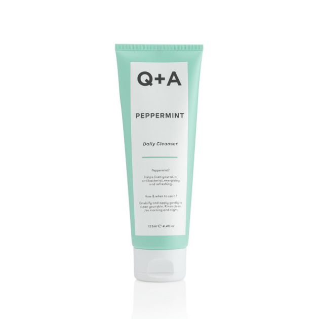 Очищающий гель для лица с мятой Q + A Peppermint Daily Cleanser 125мл ...