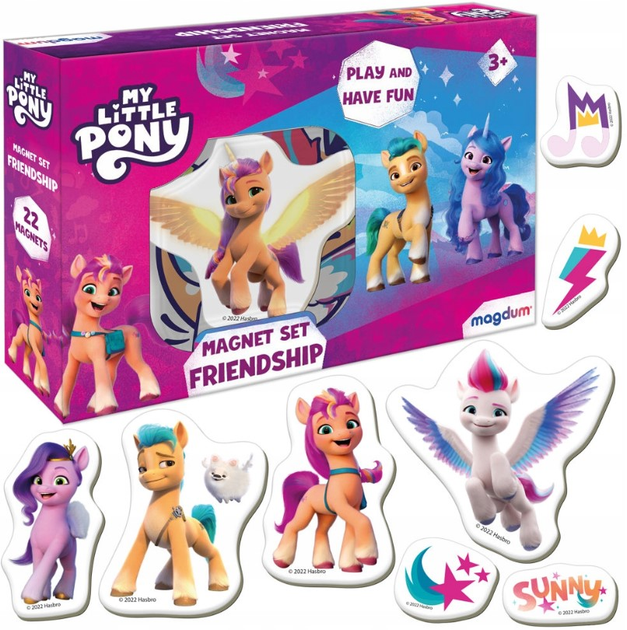 Zestaw magnesów Magdum My Little Pony Przyjaźń ME5031-21 22 elementy (4820215154567) - obraz 2