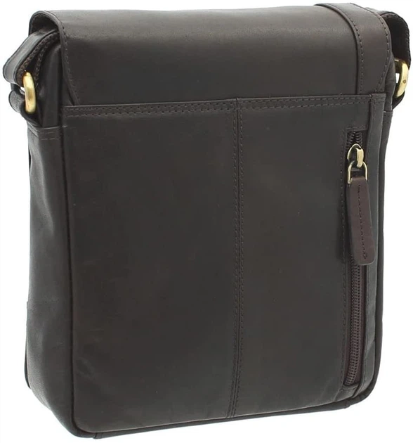Сумка чоловіча шкіряна Visconti S7 Messenger Bag A5 Brown - изображение 2