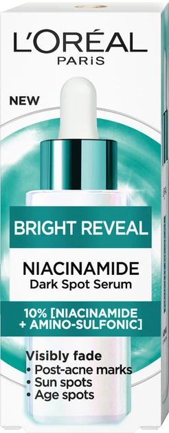 Сироватка для шкіри обличчя L`Oreal Paris Bright Reveal проти Пігментних плям із Ніацинамідом 30 мл (3600524119829) - Фото 3 Сироватка для шкіри обличчя L`Oreal Paris Bright Reveal проти Пігментних плям із Ніацинамідом 30 мл (3600524119829) - зображення 3