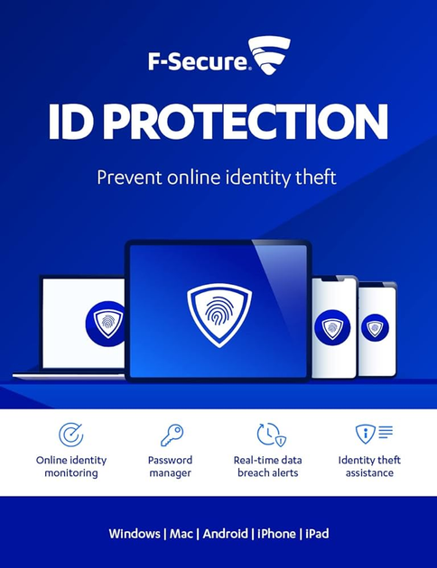 Antywirus F-Secure ID Protection 10 urządzeń 1 rok (FCKRBR1N010E2) - obraz 1