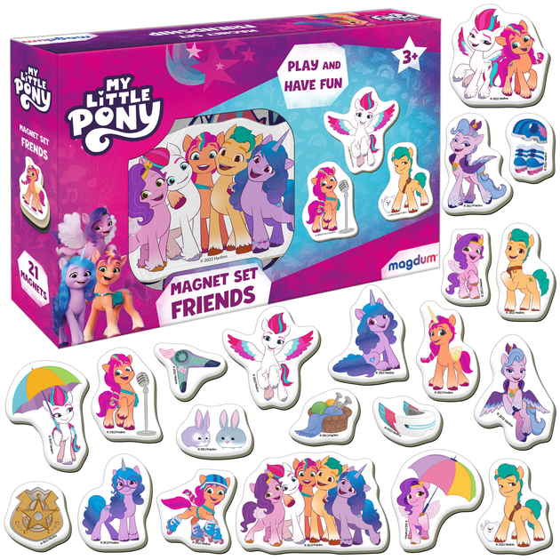 Zestaw magnesów Magdum My Little Pony Przyjaciele ME5031-22 21 elementów (4820215154512) - obraz 2