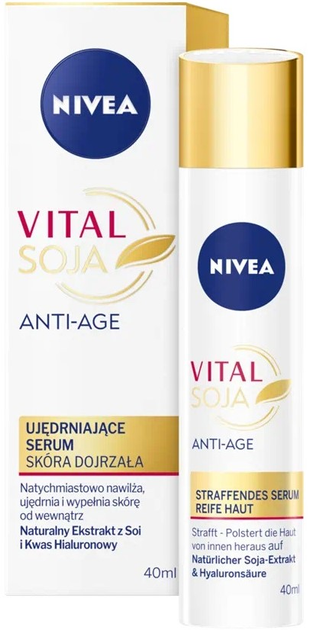 Serum do twarzy Nivea Vital Soja Anti-Age ujędrniające 40 ml (4005900715906) - obraz 1