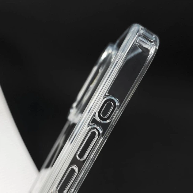 Чохол прозорий пластиковий противоударний Fibra Crystal Сase iPhone 13 (6.1") Прозорий - Фото 6 Чохол прозорий пластиковий противоударний Fibra Crystal Сase iPhone 13 (6.1") Прозорий - зображення 6