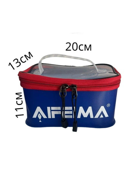 НАБОР сумок ПВХ для рыболовных аксессуаров Feima 27*17*13 см/ 23*15*13см/ 20*13*11см цвет синий - изображение 4
