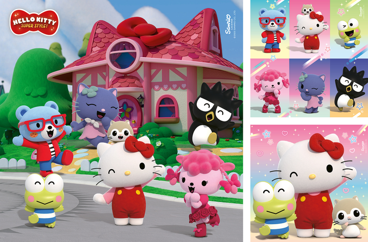 Puzzle Ravensburger Hello Kitty Super Style 3 x 49 elementów (4005555010357) - obraz 3