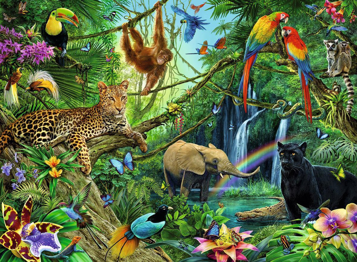 Пазл Ravensburger Jungle XXL 200 елементів (4005556126606) - зображення 2