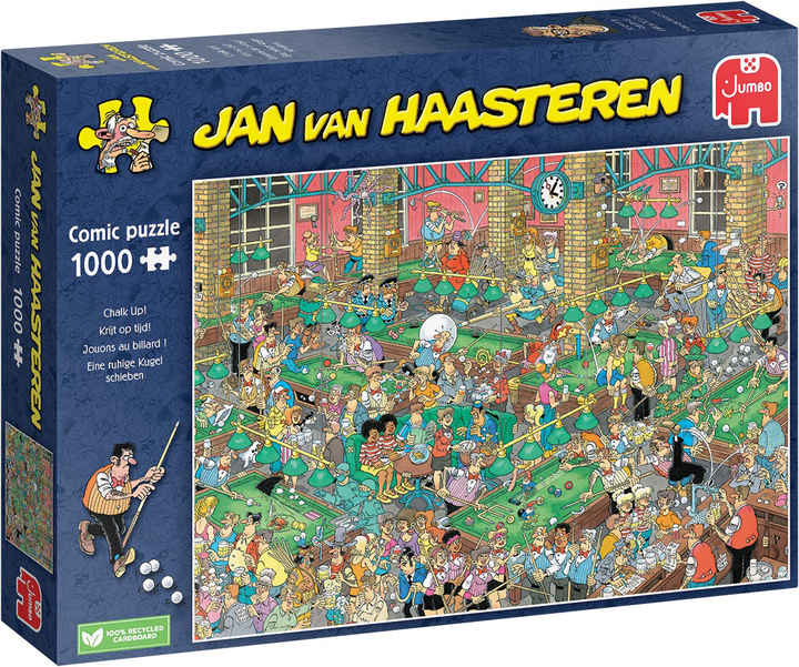 Puzzle Jumbo Jan van Haasteren Chalk up! 1000 elementów (8710126200544) - obraz 1