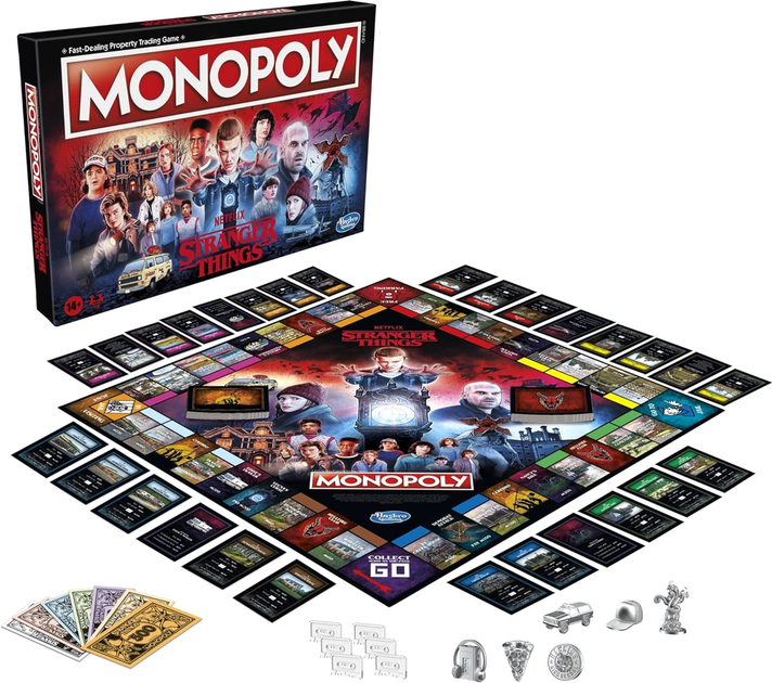 Настільна гра Hasbro Monopoly Stranger Things (версія італійська) (5010993952656) - зображення 3