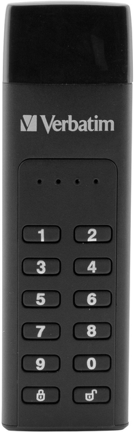 Pendrive Verbatim Keypad Secure 32GB USB 3.0 Type-C z klawiaturą Black (0023942494300) - obraz 1