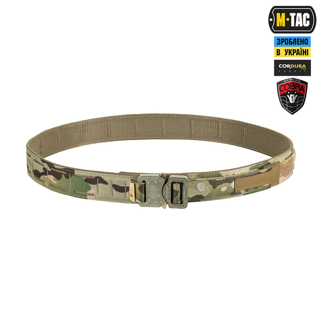 Ремінь M-Tac Cobra Buckle Tactical Belt Laser Cut Multicam M/L - зображення 1