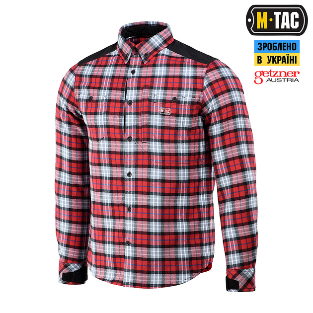 Сорочка M-Tac Redneck Cotton Shirt Red S/R - зображення 1