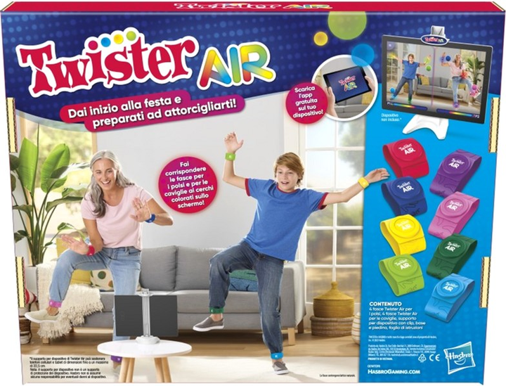 Гра Hasbro Gaming Twister Air (версія італійська) (5010996152039) - зображення 3