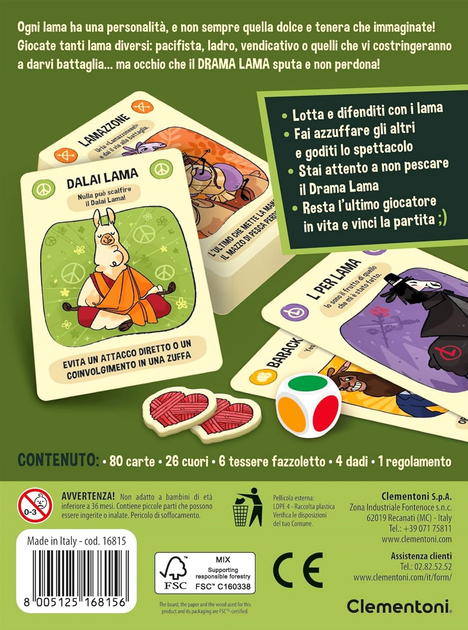 Gra planszowa Clementoni Party Game Drama Llama (wersja włoska) (8005125168156) - obraz 3
