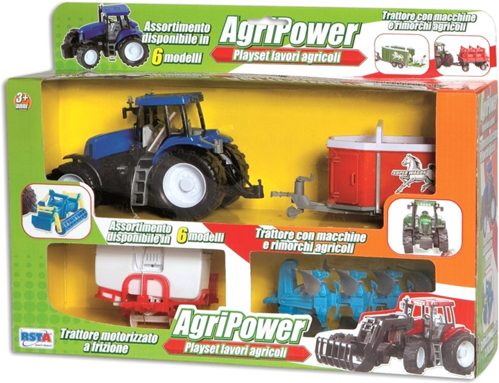 Трактор RSToys Agripower із причепами (8004817089007) - зображення 1