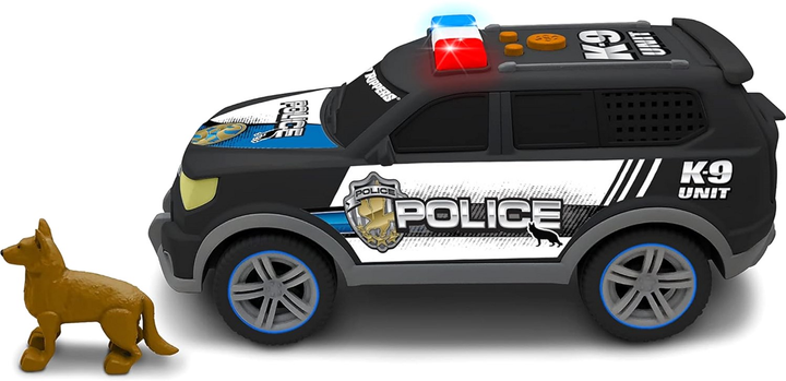 Samochód policyjny z psem Nikko Road Rippers City Service Fleet ze światłem i dźwiękiem 20 cm (0194029200234) - obraz 2