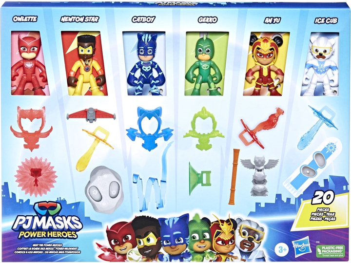 Zestaw figurek Hasbro PJ Masks Power Heroes 6 szt (5010994196981) - obraz 1