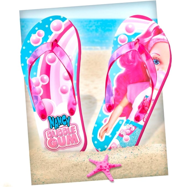 Lalka z akcesoriami Famosa Nancy Bubble Gum z kapciami dla dziewczynki 43 cm (8056379164050) - obraz 4