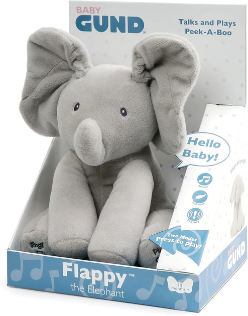 М'яка іграшка Spin Master Baby Gund Flappy The Elephant 30.5 см (0778988475799) - зображення 1