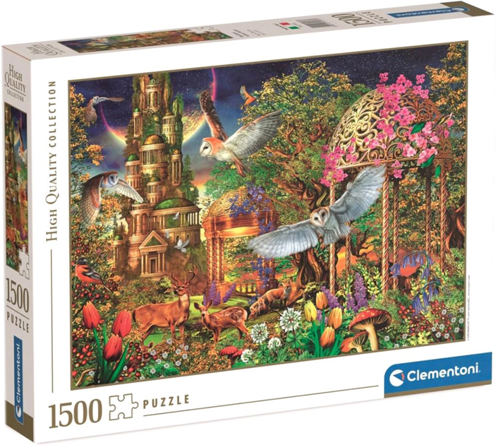 Puzzle Clementoni Woodland Fantasy Garden 84.3 x 59.2 cm 1500 elementów (8005125317073) - obraz 1