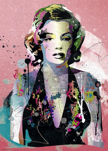 Puzzle Heye Johnny Cheuk People Marilyn 70 x 50 cm 1000 elementow (4001689297107) - obraz 3