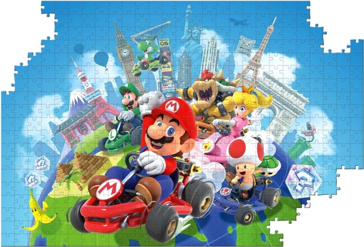 Puzzle Winning Moves Mario Kart Around The World 50 x 34 cm 500 elementów (5036905048347) - obraz 2