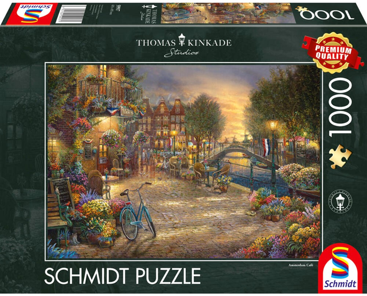 Puzzle Schmidt Thomas Kinkade Amsterdam 69.3 x 49.3 cm 1000 elementów (4001504599171) - obraz 1