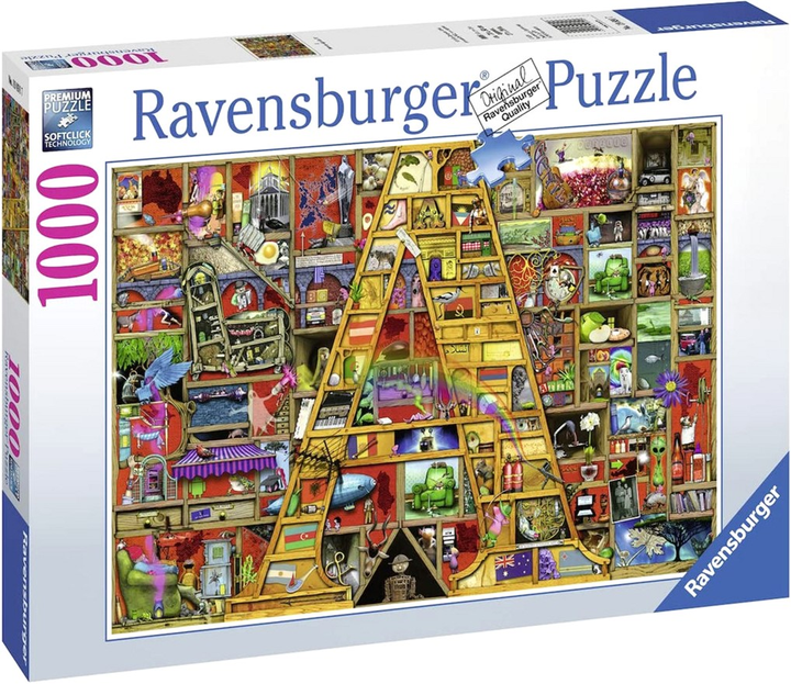 Puzzle Ravensburger Awesome Alphabet A 70 x 50 cm 1000 elementów (4005556198917) - obraz 2