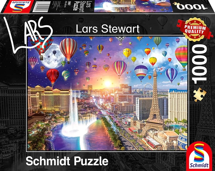 Пазл Schmidt Lars Stewart Las Vegas Night and Day 69.3 x 49.3 см 1000 елементів (4001504599072) - зображення 1