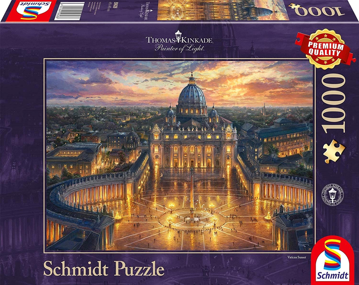 Пазл Schmidt Thomas Kinkade Vatican 69.3 x 49.3 см 1000 елементів (4001504596286) - зображення 1